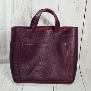 Portland Leather Goods Classic Medium Crossbody Plum NWOT